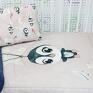 Nuva Art 40x60 Pingwinki Róż dla dziecka poduszka do łóżeczka
