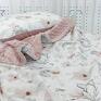 płaska pokoik dziecka różowe 40x60 magnolie poduszka dla niemowlaka