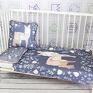 przedszkolaka do łóżeczka sarenki szare 30x45 płaska poduszka dla dziecka