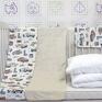 brązowe pokoik dziecka pościel do łóżka poszewka na dla S (120x90 cm) dwustronna