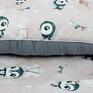 Bawełniano płaska dla dziecka Pingwinki Róż 30x45 - poduszka