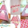 Teepee truskawka sypialnia