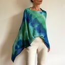 Narzutka bawełniana blue&green