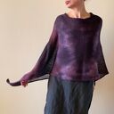 Narzutka bawełniana w kolorze bakłażanu