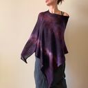 Narzutka bawełniana w kolorze bakłażanu