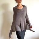 Szara narzutka bawełniana