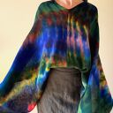 Kolorowe ponczo z jagnięcej wełny - unikatowa narzutka handmade