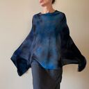 Narzutka z wełny merino 'zachmurzone niebo'