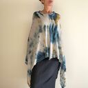 Narzutka z wełny merino jasna z ciemnym