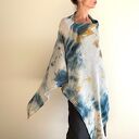 Narzutka z wełny merino jasna z ciemnym