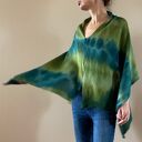 Narzutka bawełniana oliwka&morski