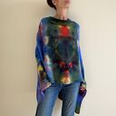 Narzutka z wełny merino kolorowa