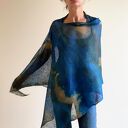 Ręcznie robione damskie ponczo - wygodna narzutka handmade