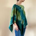 Narzutka bawełniana oliwka&morski