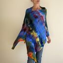 Narzutka z wełny merino kolorowa