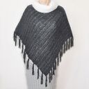 Ponczo ręcznie robione na drutach, handmade /6/