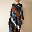 Narzutka z wełny merino w kolorach ziemi