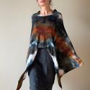 Narzutka z wełny merino w kolorach ziemi