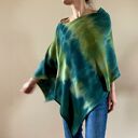 Narzutka bawełniana oliwka&morski