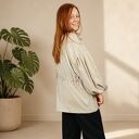 Kimono damskie lniane SOLENA - poncho na lato i plażę