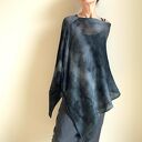 Narzutka bawełniana szary&grafit