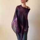 Narzutka bawełniana w kolorze bakłażanu