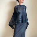 Narzutka bawełniana szary&grafit