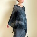 Narzutka bawełniana szary&grafit