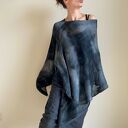 Narzutka bawełniana szary&grafit