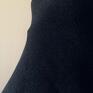 poncho: Czarne eleganckie ponczo - luźna narzutka