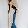 Szalowe ponczo poncho oversize