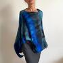 poncho: Ponczo wełniane blue&rafit sweter