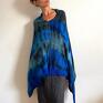 sweter poncho ponczo wełniane blue&rafit narzutka