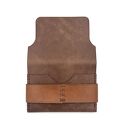 portfele brązowy portfel skórzany z klapką