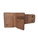 trendy portfele brązowy portfel duży ręcznie uszyty