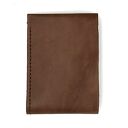 portfele ciemno brązowy portfel skórzany