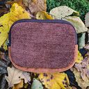 Mały portfelik damski handmade patchwork z tkaniny z odzysku