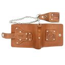 portfele skórzany portfel brązowy na bilon