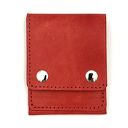 handmade czerwony portfel skórzany ręcznie uszyty na karty i banknoty