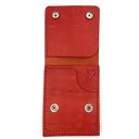 czerwony portfel portfele skórzany ręcznie