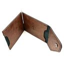 portfel czarno brązowy portfela klips