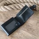 Męski skórzany portfel RFID z grawerem na 11 kart - Luniko Leather Goods