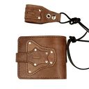 portfele skórzany portfel ciemno brązowy motocyklisty