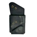 portfele męski pojemny czarny portfel skórzany