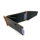 autorskie portfele na banknoty brązowo czarny portfel na klips