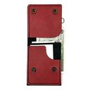 unikalne portfele portfel ze skóry czarno czerwony skórzany