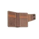ręcznie robione portfele brązowy portfel skórzany na karty