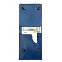 portfele damski niebieski portfel skórzany ręcznie