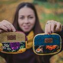 Kolorowy portfelik handmade patchwork