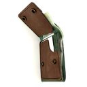 zielony portfel portfele brązowy skórzany